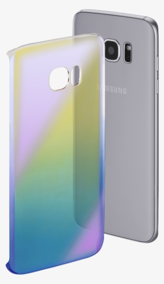 "mirror" Cover For Samsung Galaxy S7 Edge, Yellow/blue - Iphone #7713412