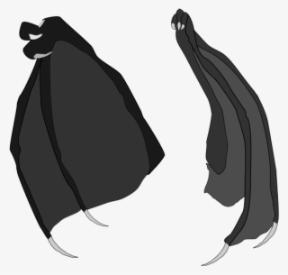 Dragon Wings Vector Stock Blk - Illustration #7713491