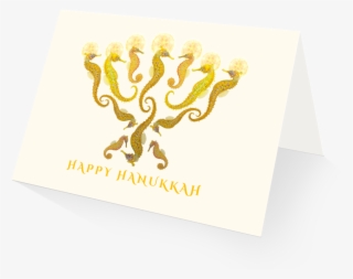 Seahorse Menora Holiday Card - Paper #7713497