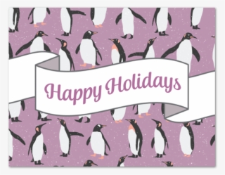 Penguins Holiday Greeting Card - Penguin #7713532