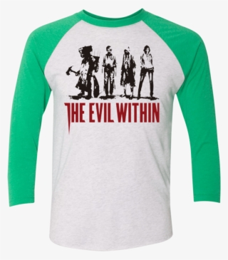 The Evil Within Men's Triblend 3/4 Sleeve - Evil Within Phone Case #7713646