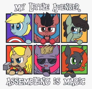 Avengers Bruce Banner Tony Stark Thor Iron Man Captain - Avengers Watch My Little Pony #7713810