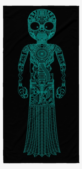 Ghastly Schematic Beach Towel - Motif #7714946