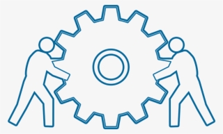 Teamwork, Team, Gear, Gears, Drive, Personal, Group - Gear Outline #7716068