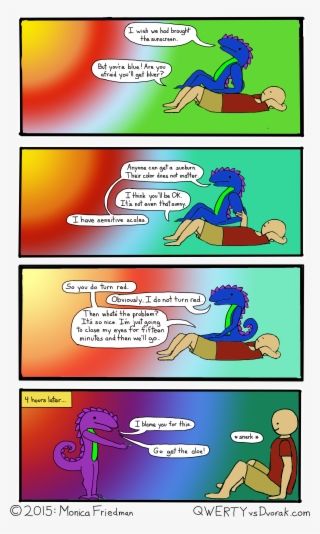 Yellow And Blue Make Green, Red And Yellow Make Orange - Cartoon #7716717