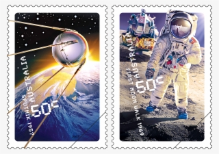 2007 50 Years In Space - Space Race Stamps #7717102
