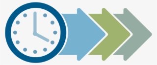 Graphic Clock With Arrows - Circle #7718802