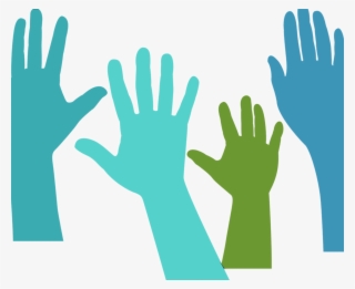 Volunteer - Hands Raised No Background #7719417