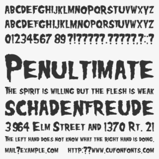 Misfits Font Preview - Poster #7719469