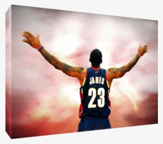 Details About Lebron James Chalk Dust Canvas Poster - Basketball Player #7719470