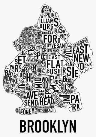 Brooklyn Neighborhood Art Map #7719986 Brooklyn Neighborhood Art Map #7719986