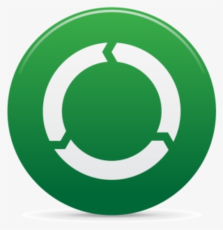 Icon Of Recycle On Button - Circle #7720614