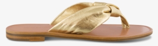 Nature Gold Nappa Metallic Flats - Flip-flops #7721036