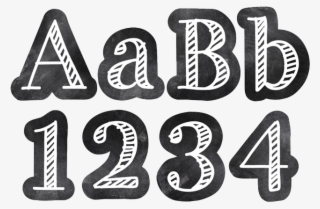 Letters Designer 4" Chalkboard - Punch Out Letters #7723804