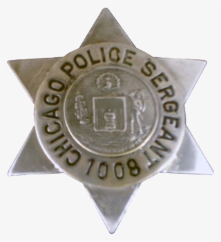 Chicago Police Sergeant Star - Badge #7723885