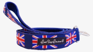 Union Jack Ribbon Dog Lead - Belt #7723992