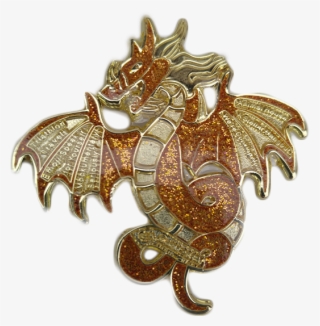 Gold Problem Dragon - Brooch #7724680