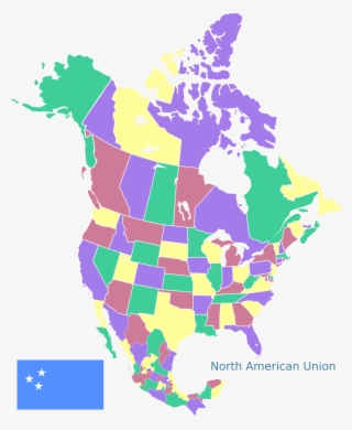 I Made A The - North American Free Trade Area Map #7726196