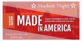 "made In America" Student Night Artwork - Graphic Design #7726351