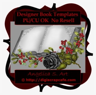 Designer Book Template Transparent Png - Garden Roses #7726393