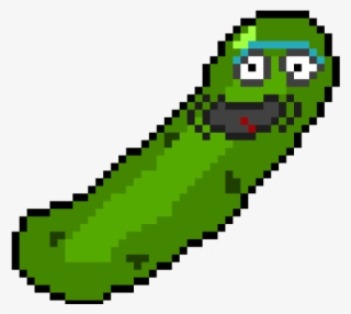 Pickle Clipart Pixel Art - Pickle Rick Pixel Art #7727413