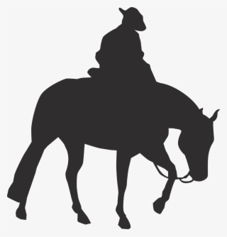Horse,cowboy,horseback Riding,free Vector Graphics,free - Silhouette Westernpferd #7727964
