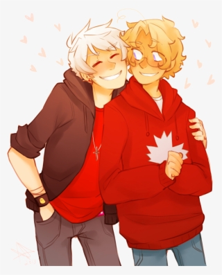 Hetalia Prussia And Canada - Prucan Hetalia #7728457