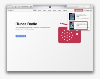 Click Devices Then Click Iphone - Itunes Radio #7730822