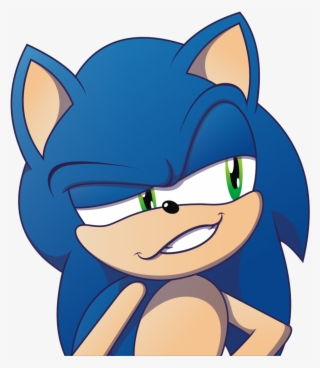 Sonic,соник, Sonic The Hedgehog, ,фэндомы,sth Art,sonic - Sonic The Hedgehog Grin #7731441