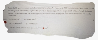 Carbon Dioxide Gas Enters A Water Cooled Compressor - Document #7731921