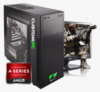 Fxg Custom Gaming Computer Amd - Corsair Carbide 100r Black Ventana Acrílico #7731928