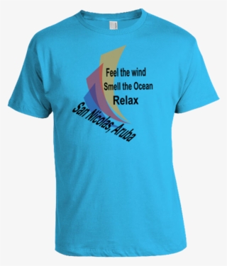 Tshirt Feel The Wind Blue - Jesus Inside T Shirt #7732645