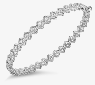 Roman Barocco Single Row Diamond Bangle - 20 Gram Erzurum Burması #7732872