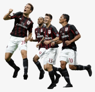 Ac Milan Football Players16 - Kick Up A Soccer Ball #7735024
