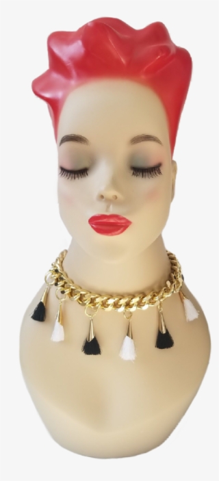 Cuban Link Tassel Choker - Figurine #7735249
