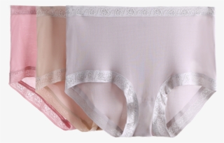 3 100% Silk Silk Ladies Waist And Hips Abdomen Sexy - Underpants #7735354