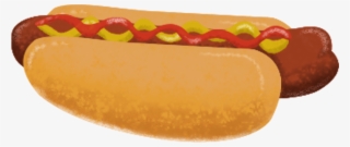 Hot Dog Hand Drawn Cute Cartoon Png And Psd - Dodger Dog #7737379