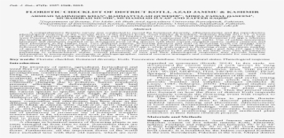 Floristic Checklist Of District Kotli, Azad Jammu Kashmir - Document #7738125