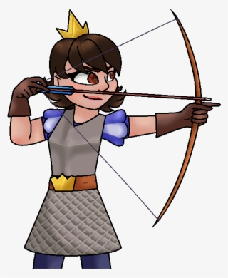 On The Other Hand, Players Can Also Attack The Village - Princess Bow Clash Royale #7738676