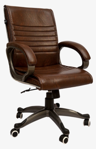 Revolving Chair - Black Leather Office Chair #7738845