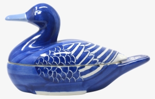 Blue And White Duck Dish Or Tureen On Chairish - Mallard #7739033