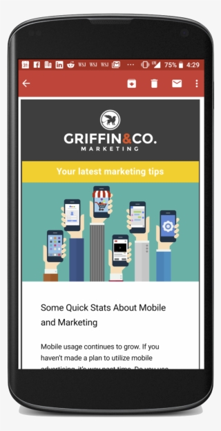 Squarespace Mobile Email Marketing Griffin And Co - Mobile Phone #7740369