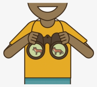 Nature Clipart Kid Png - Child Binoculars Clip Art #7741595