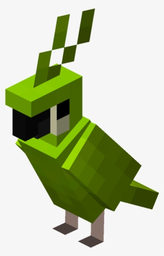 Green Parrot - Loro Minecraft Png #7742813