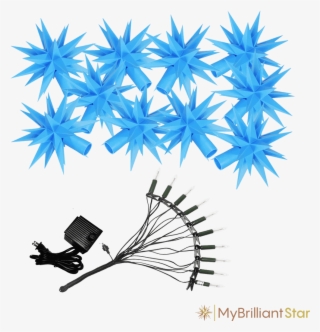 Original Herrnhut Plastic Star Chain, Blue, ~ 12 M #7744858