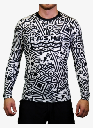 M-anic Mens Long Sleeve Rash Vest - Long-sleeved T-shirt #7745331