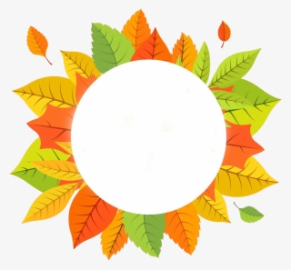 Maple Leaf Autumn Yellow - Autumn Leaves Circle Png #7746460