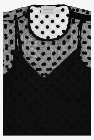 Pleated Tier Smock Dress Black - Polka Dot #7747172