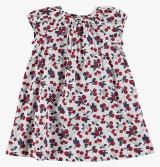 Picture Of Babies Cherry Print Smock Dress Ivory & - Day Dress #7747630