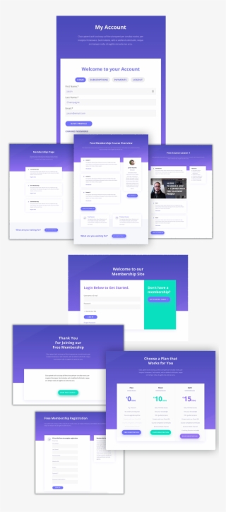Membership Site - Divi Membership Site #7748174